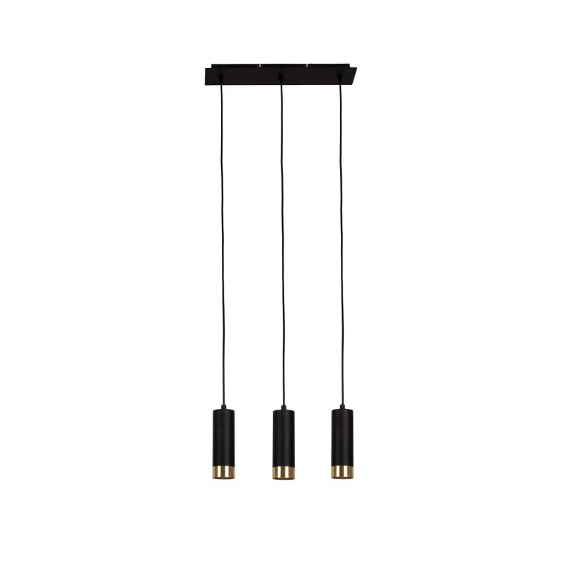 Näve Pendelleuchte Fridu Schwarz 150 cm x 48 cm x 9 cm 3er-Set von Näve