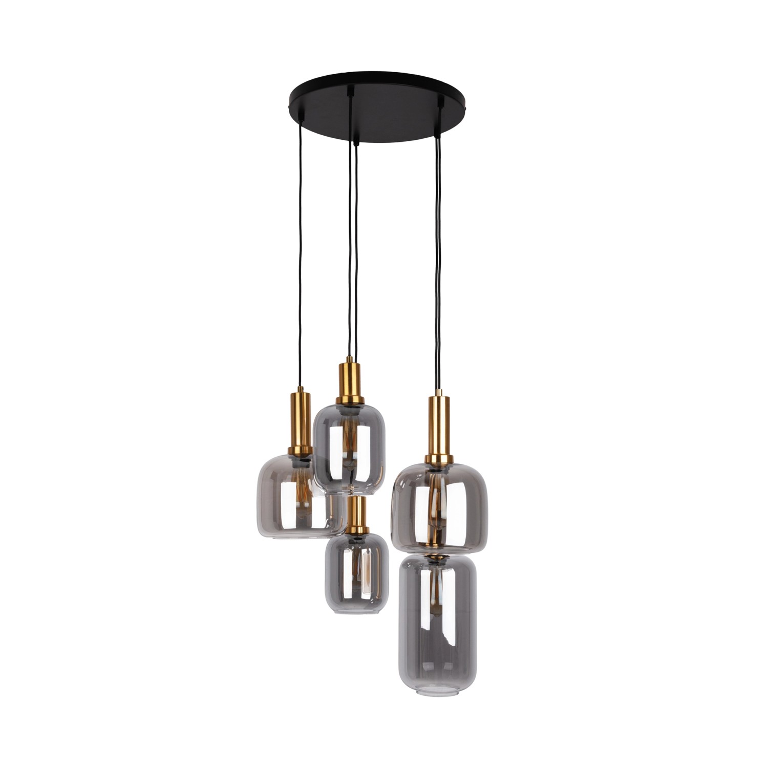 Näve Pendelleuchte Fumo Schwarz Ø 54,8 cm x 150 cm 5er-Set Näve Pendelleuchte Fumo Schwarz Ø 54,8 cm x 150 cm 5er-Set von Näve