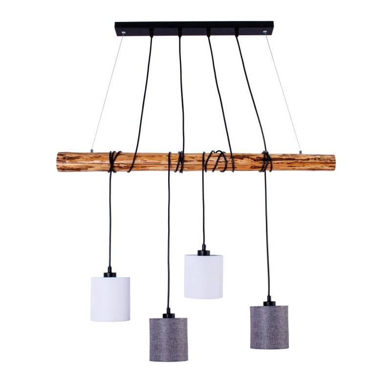 Näve Pendelleuchte Malta Natur 150 cm x 100 cm x 13 cm 4er-Set von Näve
