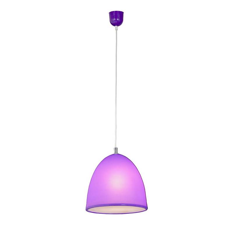 Näve Pendelleuchte Tepsa 1-flammig Violett Silikon Modern 25x25x25 cm (BxHxT) E27 von Näve