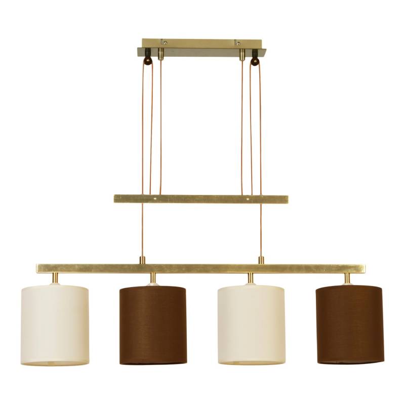 Näve Pendelleuchte Tilde 4-flammig Braun-Beige von Näve