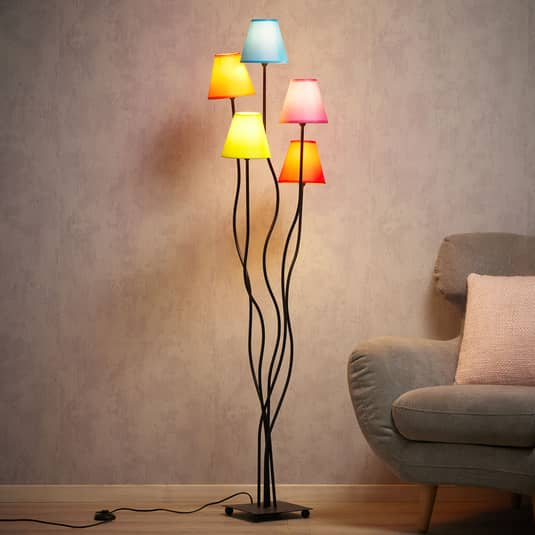 Näve Textil Stehleuchte Colori Stehlampe Lampe Leuchte 230 V E14  Siehe Text/Foto B-Ware von Näve