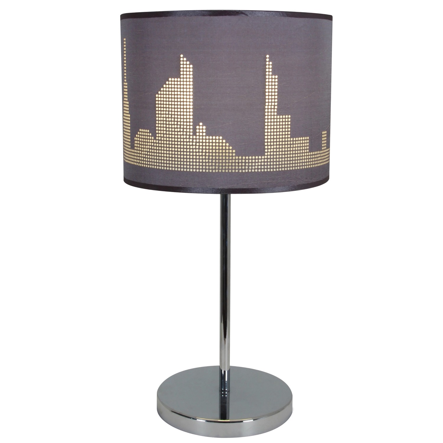 Näve Tischleuchte Manhatten Grau Ø 28 cm x 53 cm Näve Tischleuchte Manhatten Grau Ø 28 cm x 53 cm von Näve