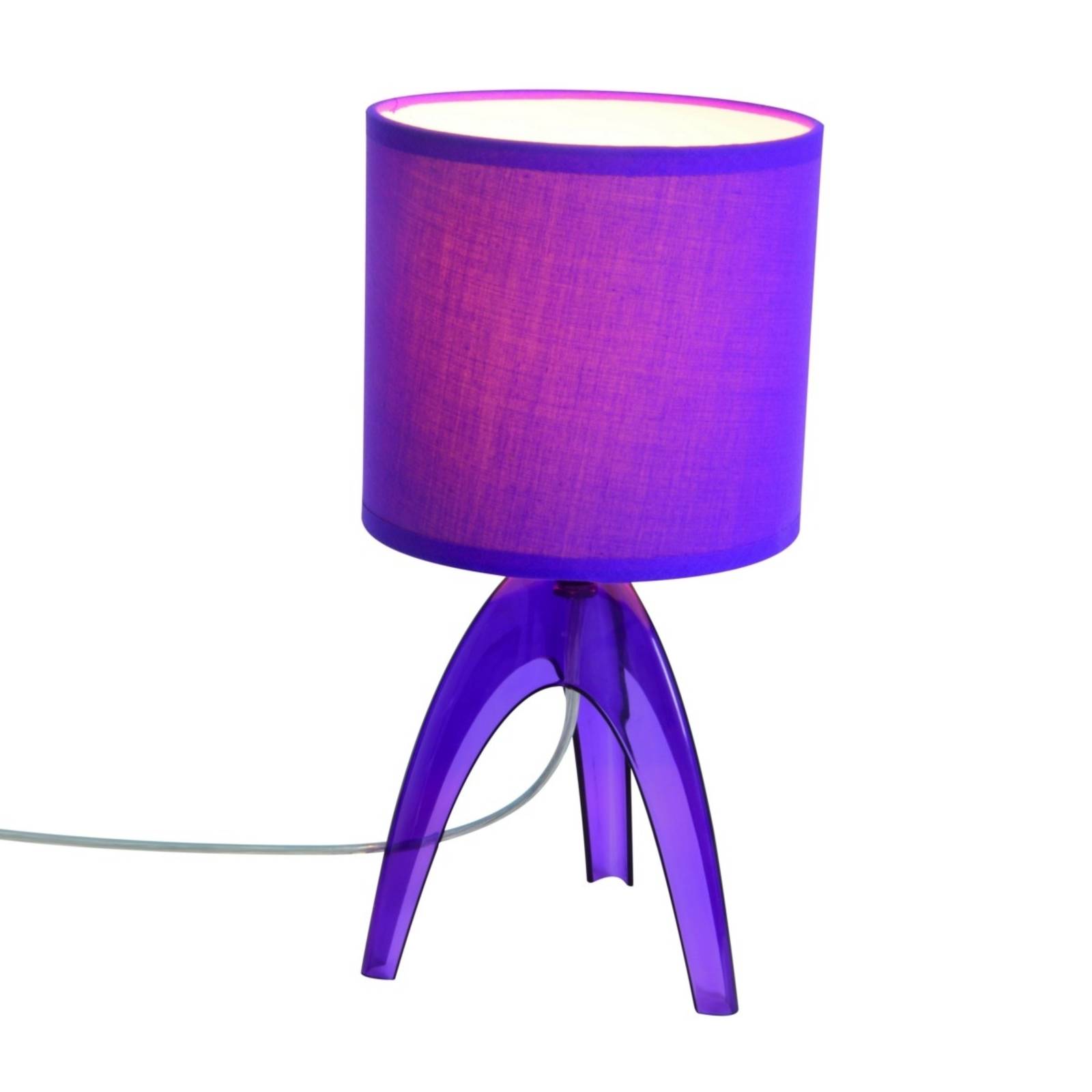 Trendige Tischleuchte Ufolino, violett von Naeve Leuchten