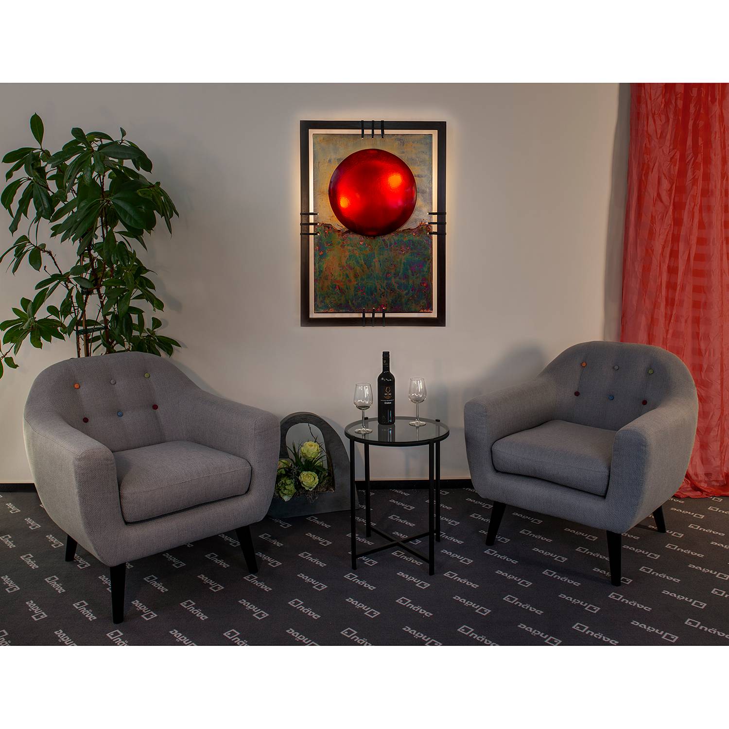 home24 Wandleuchte Rudd 20 x 84 x 110cm Multicolor Kunststoffart: Kunstharz Material: Metall, Kunststoff Metallart: Stahl Oberfläche Metall: Lackiert von home24
