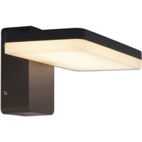 näve LED Außen-Wandleuchte "Clair", 1 flammig-flammig, Wandleuchte, Terrasse, anthrazit, Höhe: 11cm, LED warmweiß von Näve