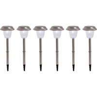näve LED Gartenleuchte "Gustav", 6er-Set LED Außenleuchte mit Erdspieß von Näve