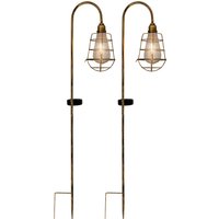 näve LED Gartenleuchte "Ground Spikes", Leuchtmittel LED-Modul LED fest integriert, LED Solarleuchte, Deko, 2er Set Erdspieß, Lichtfarbe: warmweiß näve LED Gartenleuchte "Ground Spikes", Leuchtmittel LED-Modul LED fest integriert, LED Solarleuchte, Deko, 2er Set Erdspieß, Lichtfarbe: warmweiß von Näve