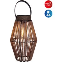 näve LED Solarleuchte "Korbinian", 1 flammig, Schnurbespannung, inkl. Lichtbulb mit LED, warmweißes Licht, Henkel von Näve