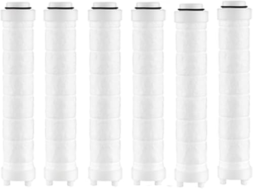 Nafall 6-Stück Filter Duschkopf,PP Baumwolle Filter für Duschkopf,Universal Filter Für Shower Head,Baumwollkern für duschkopf mit filter von Nafall