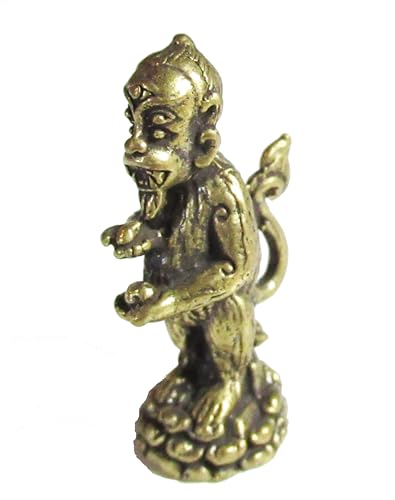 NagaPatches Amulett Figur Affe aus vergoldeter Bronze von NagaPatches