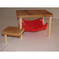 Nagertreppe Mit Hängematte von Nagermoebel