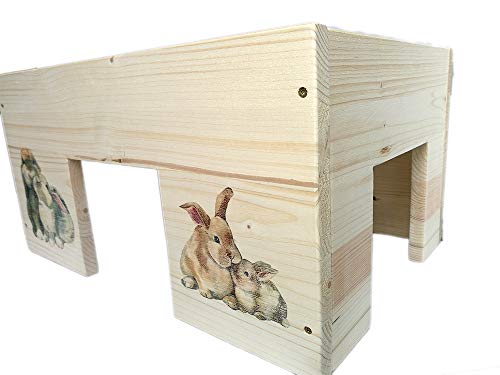 Nagerstore Großes Kaninchenhaus XXL mit 3 Eingängen und Holzlasur Nagerstore Großes Kaninchenhaus XXL mit 3 Eingängen und Holzlasur von Nagerstore