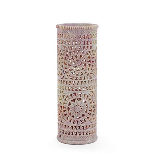 Nagina International Echter Stein Geschnitzte handgemachte Blumenvase von Nagina International
