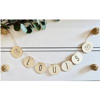 Girlande Aus Holz Personalisiert | Namensgirlande Türschild Kinderzimmer Babyzimmer Girlande Aus Holz Personalisiert | Namensgirlande Türschild Kinderzimmer Babyzimmer von NahinasLittleWorld