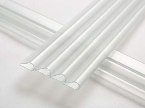 Naimorui 30 Stück Befestigungsclips Klemmschienen für PVC Sichtschutzfolie Sichtschutzstreifen Windschutz für Garten und Zaun - Befestigungsclips - 30 Stück/Pack, Transparent von Naimorui