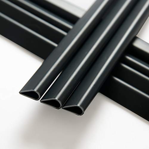 Naimorui 30 Stück Befestigungsclips Klemmschienen für PVC Sichtschutzfolie Sichtschutzstreifen Windschutz für Garten und Zaun - Befestigungsclips - 30 Stück/Pack, Anthrazit von NAIMORUI