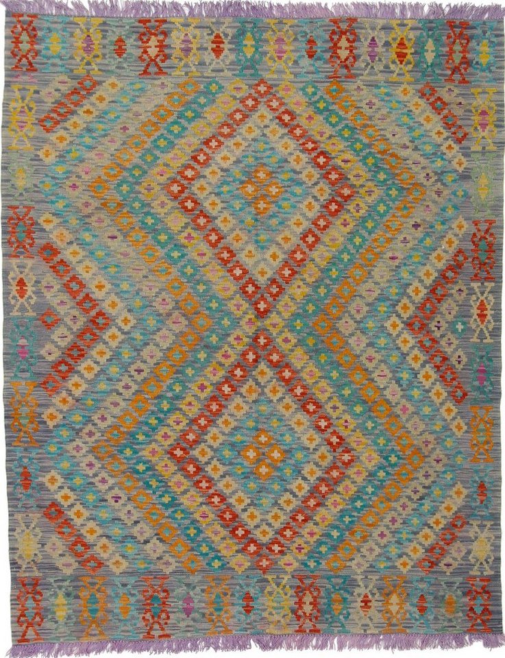 Nain Trading Designteppich Kelim Afghan Heritage 192x156 Handgewebter Orientteppich, Höhe: 3 mm Nain Trading Designteppich Kelim Afghan Heritage 192x156 Handgewebter Orientteppich, Höhe: 3 mm von Nain Trading