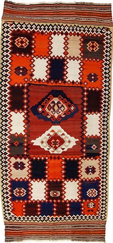 Nain Trading Designteppich Perser Kelim Fars Ghashghai 307x181 Handgewebt Orientteppich, Höhe: 0.4 mm Nain Trading Designteppich Perser Kelim Fars Ghashghai 307x181 Handgewebt Orientteppich, Höhe: 0.4 mm von Nain Trading
