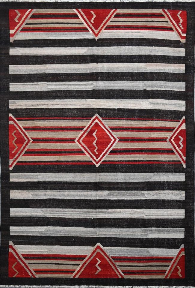 Nain Trading Designteppich Kelim Afghan Heritage 197x297 Handgewebter Moderner Orientteppich, rechteckig, Höhe: 3 mm Nain Trading Designteppich Kelim Afghan Heritage 197x297 Handgewebter Moderner Orientteppich, rechteckig, Höhe: 3 mm von Nain Trading