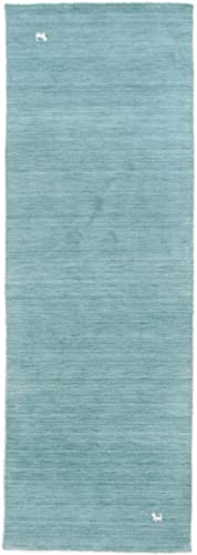 Nain Trading Loom Gabbeh 390x80 Orientteppich Teppich Läufer Blau Indien von Nain Trading
