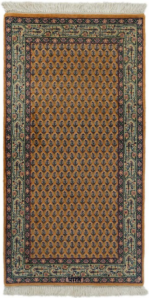 Nain Trading Orientteppich Indo Mir 69x139 Handgeknüpfter Orientteppich Läufer, rechteckig, Höhe: 15 mm von Nain Trading
