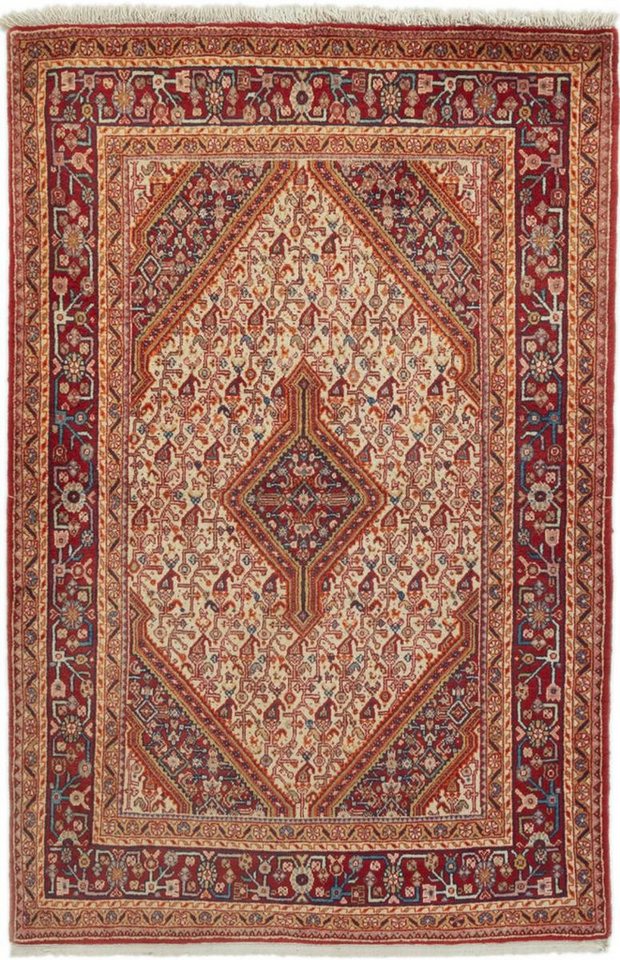 Nain Trading Orientteppich Jozan 106x166 Handgeknüpfter Orientteppich / Perserteppich, rechteckig, Höhe: 10 mm von Nain Trading