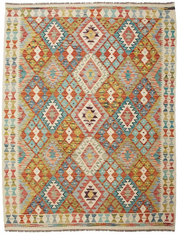 Nain Trading Orientteppich Kelim Afghan 153x202 Handgewebter Orientteppich, rechteckig, Höhe: 3 mm Nain Trading Orientteppich Kelim Afghan 153x202 Handgewebter Orientteppich, rechteckig, Höhe: 3 mm von Nain Trading