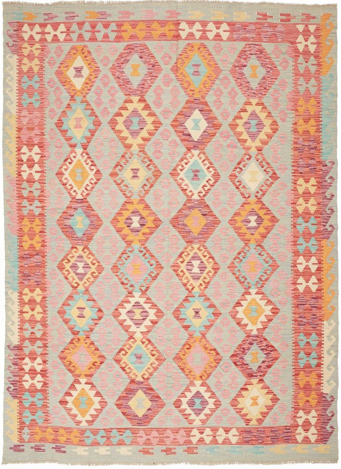 Nain Trading Orientteppich Kelim Afghan 176x245 Handgewebter Orientteppich, rechteckig, Höhe: 3 mm Nain Trading Orientteppich Kelim Afghan 176x245 Handgewebter Orientteppich, rechteckig, Höhe: 3 mm von Nain Trading