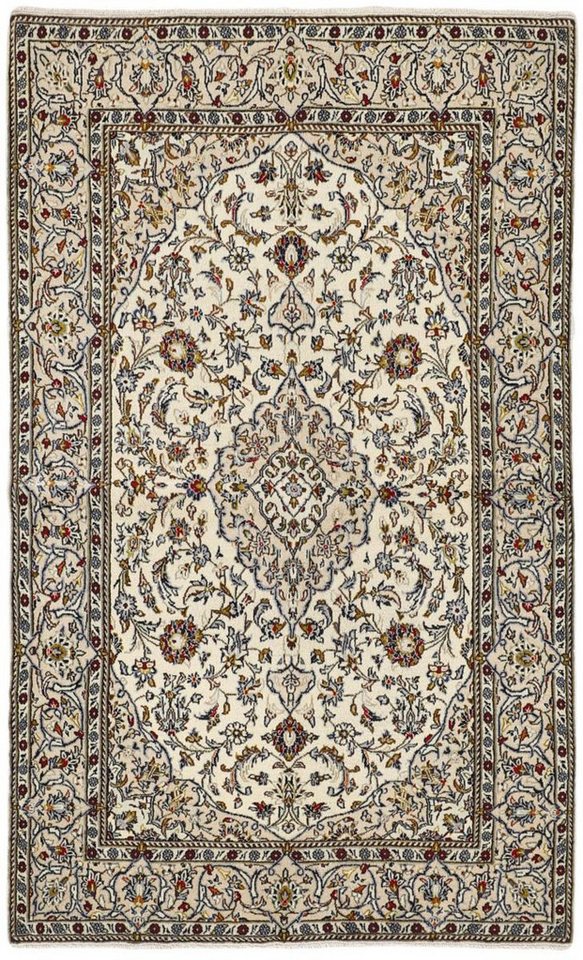 Nain Trading Orientteppich Keshan 132x213 Handgeknüpfter Orientteppich / Perserteppich, rechteckig, Höhe: 12 mm von Nain Trading