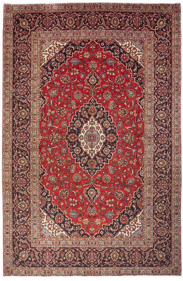 Nain Trading Orientteppich Keshan 199x306 Handgeknüpfter Orientteppich / Perserteppich, rechteckig, Höhe: 12 mm von Nain Trading