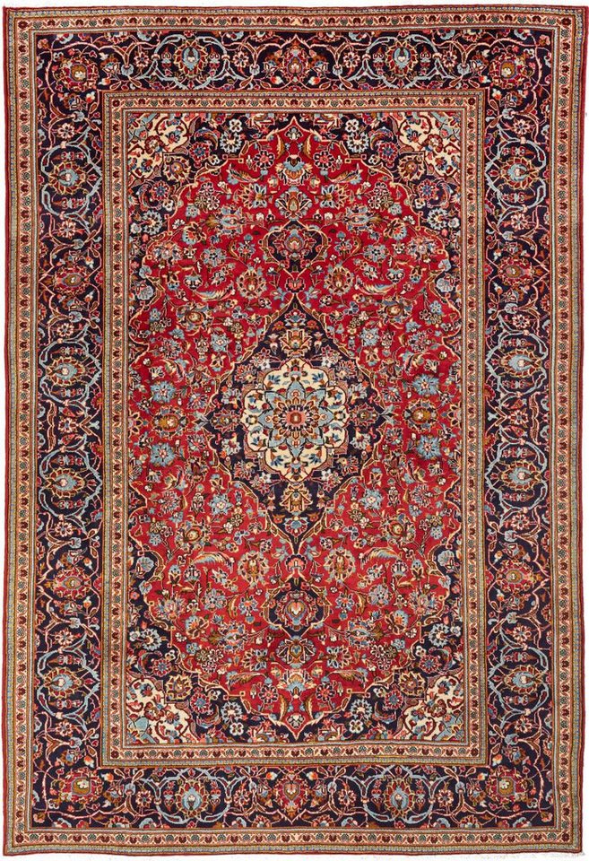 Nain Trading Orientteppich Keshan 202x299 Handgeknüpfter Orientteppich / Perserteppich, rechteckig, Höhe: 12 mm von Nain Trading