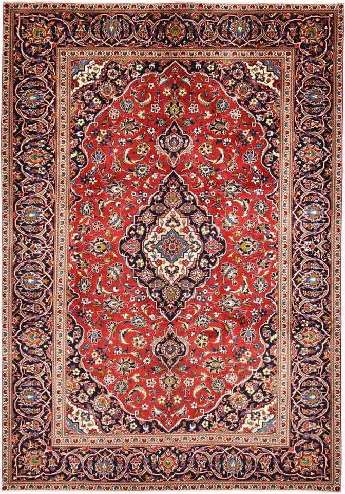 Nain Trading Orientteppich Keshan 237x339 Handgeknüpfter Orientteppich / Perserteppich, rechteckig, Höhe: 12 mm von Nain Trading