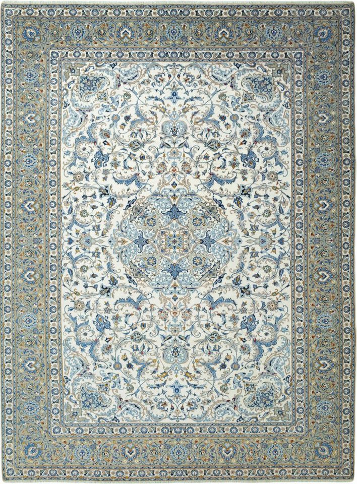 Nain Trading Orientteppich Keshan 321x434 Handgeknüpfter Orientteppich / Perserteppich, rechteckig, Höhe: 12 mm von Nain Trading