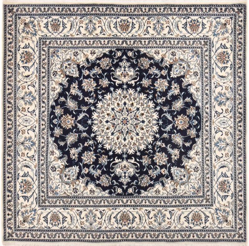 Nain Trading Orientteppich Nain 196x199 Handgeknüpfter Orientteppich / Perserteppich Quadratisch, quadratisch, Höhe: 12 mm von Nain Trading