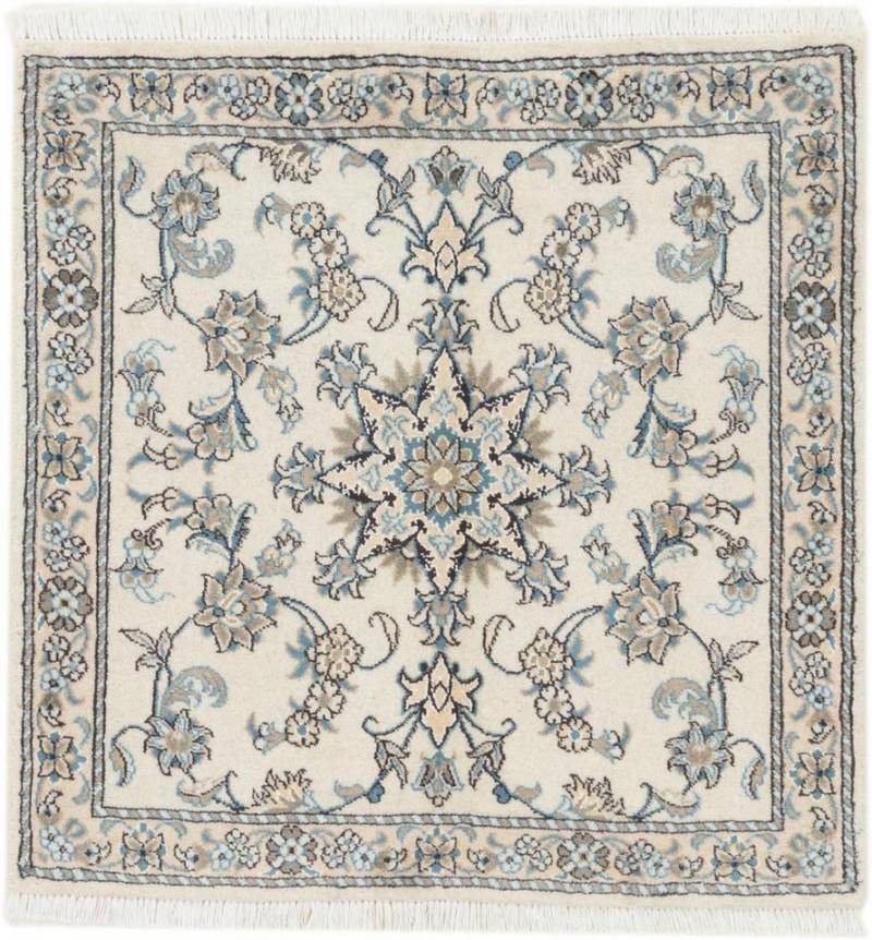 Nain Trading Orientteppich Nain 98x100 Handgeknüpfter Orientteppich / Perserteppich Quadratisch, quadratisch, Höhe: 12 mm von Nain Trading