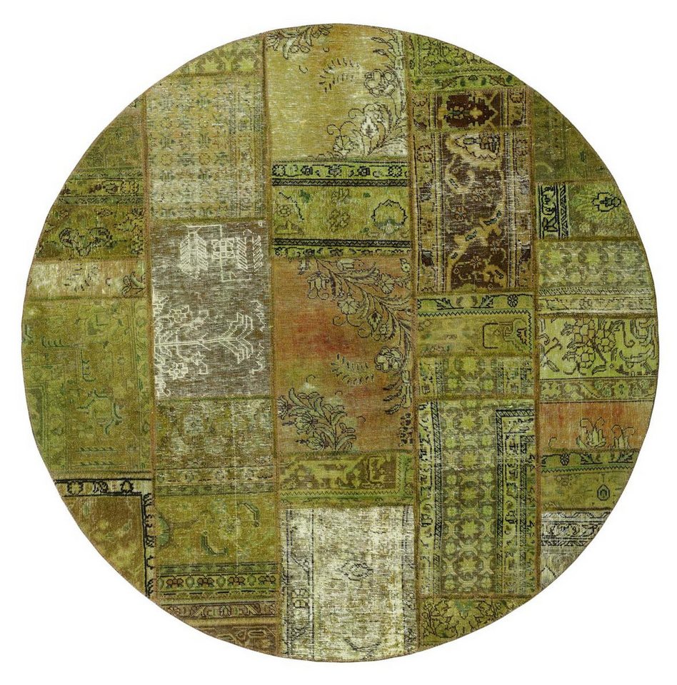 Nain Trading Orientteppich Patchwork 201x201 Handgeknüpfter Moderner Orientteppich, rund, Höhe: 5 mm Nain Trading Orientteppich Patchwork 201x201 Handgeknüpfter Moderner Orientteppich, rund, Höhe: 5 mm von Nain Trading