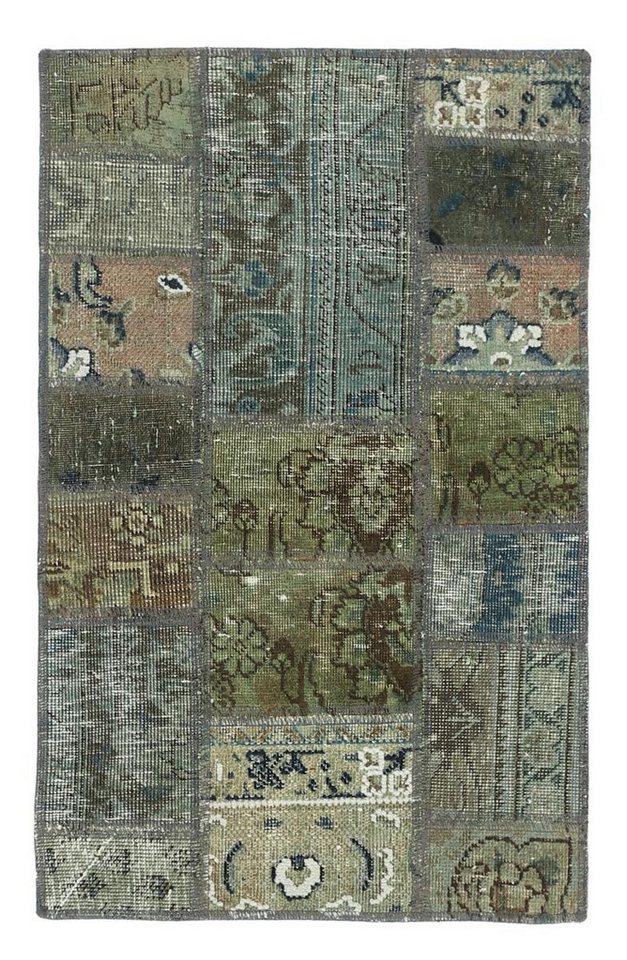 Nain Trading Orientteppich Patchwork 59x89 Handgeknüpfter Moderner Orientteppich / Perserteppich, rechteckig, Höhe: 5 mm von Nain Trading
