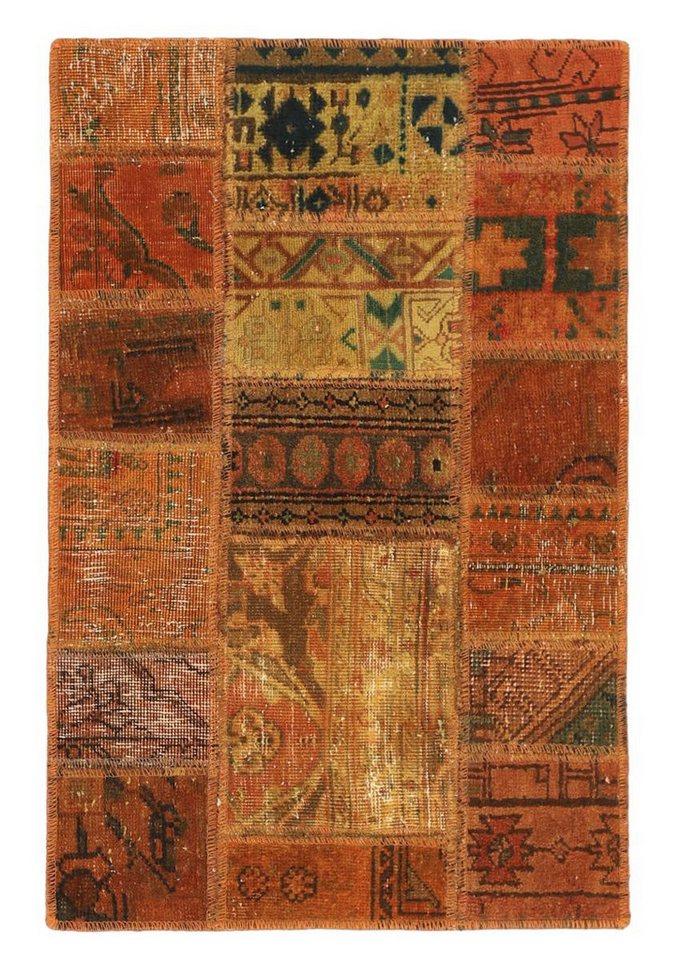 Nain Trading Orientteppich Patchwork 59x91 Handgeknüpfter Moderner Orientteppich / Perserteppich, rechteckig, Höhe: 5 mm von Nain Trading