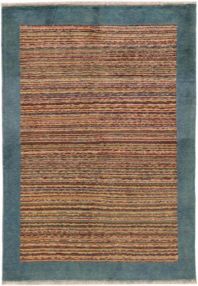 Nain Trading Orientteppich Perser Gabbeh 101x147 Handgeknüpfter Moderner Orientteppich, rechteckig, Höhe: 18 mm von Nain Trading