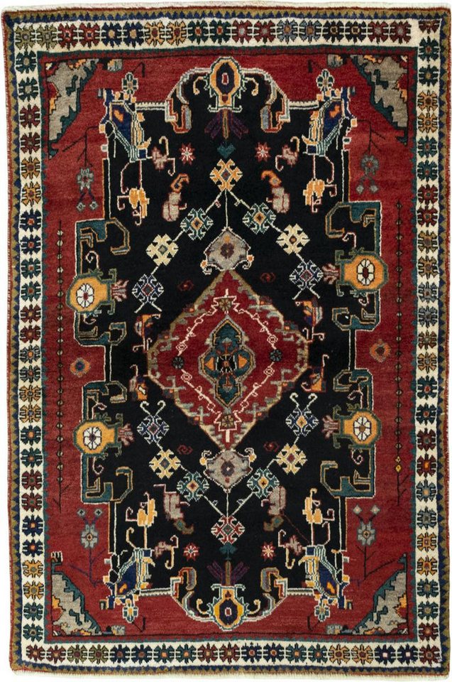Nain Trading Orientteppich Persian Gabbeh Alt 103x154 Handgeknüpfter Moderner Orientteppich, rechteckig, Höhe: 18 mm von Nain Trading