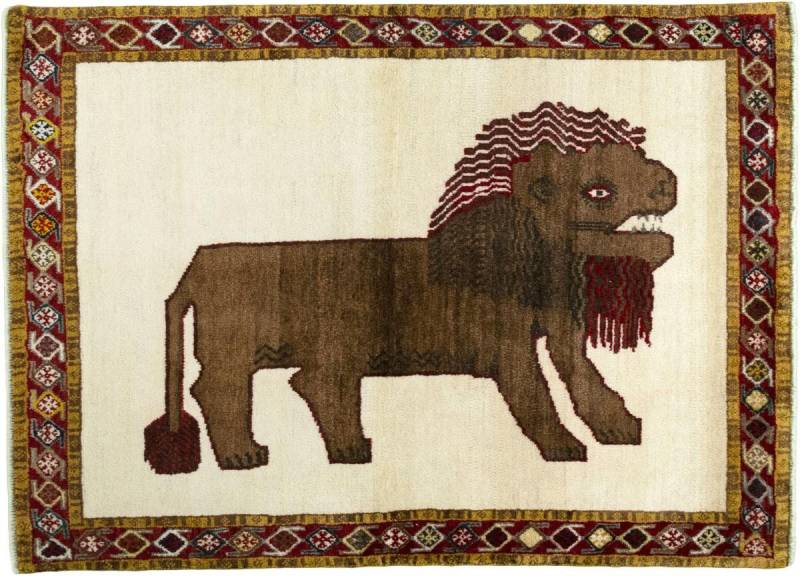 Nain Trading Orientteppich Persian Gabbeh Alt 112x157 Handgeknüpfter Moderner Orientteppich, rechteckig, Höhe: 18 mm Nain Trading Orientteppich Persian Gabbeh Alt 112x157 Handgeknüpfter Moderner Orientteppich, rechteckig, Höhe: 18 mm von Nain Trading