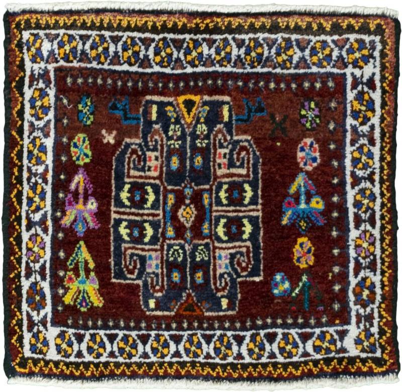 Nain Trading Orientteppich Shiraz 51x47 Handgeknüpfter Orientteppich / Perserteppich Quadratisch, quadratisch, Höhe: 10 mm Nain Trading Orientteppich Shiraz 51x47 Handgeknüpfter Orientteppich / Perserteppich Quadratisch, quadratisch, Höhe: 10 mm von Nain Trading