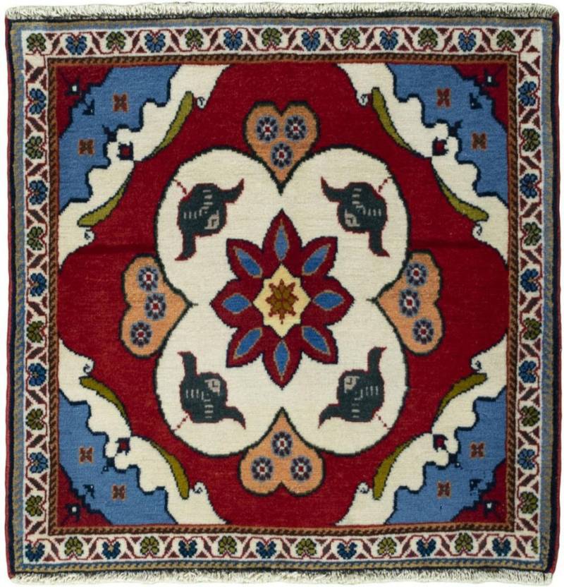 Nain Trading Orientteppich Shiraz 62x61 Handgeknüpfter Orientteppich / Perserteppich Quadratisch, quadratisch, Höhe: 10 mm Nain Trading Orientteppich Shiraz 62x61 Handgeknüpfter Orientteppich / Perserteppich Quadratisch, quadratisch, Höhe: 10 mm von Nain Trading