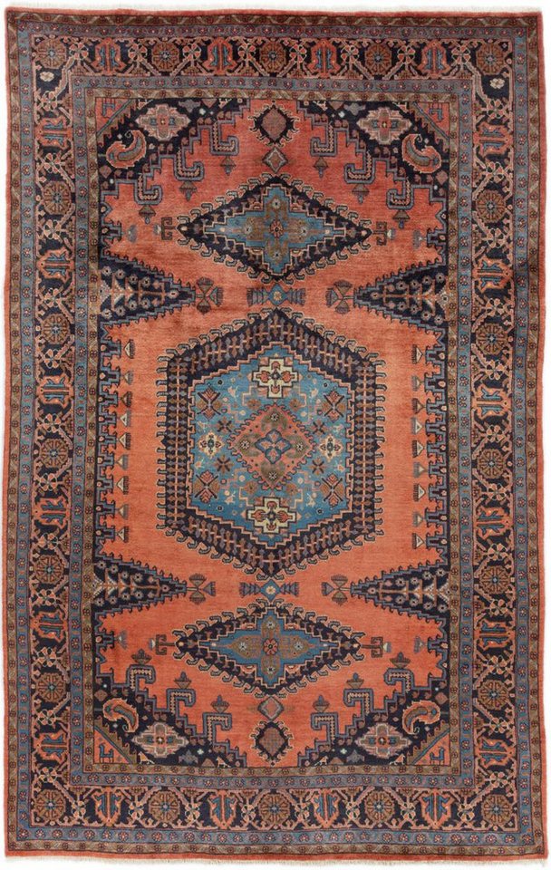 Nain Trading Orientteppich Wiss 222x371 Handgeknüpfter Orientteppich / Perserteppich, rechteckig, Höhe: 10 mm von Nain Trading
