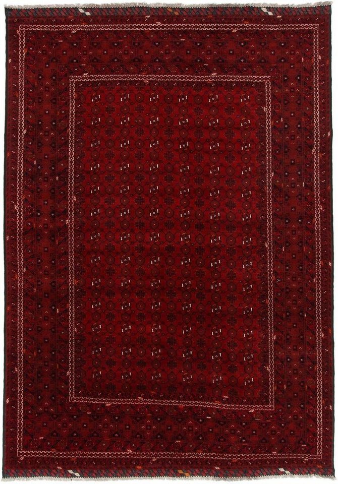 Nain Trading Orientteppich Afghan Mauri 204x295 Handgeknüpfter Orientteppich, rechteckig, Höhe: 6 mm von Nain Trading