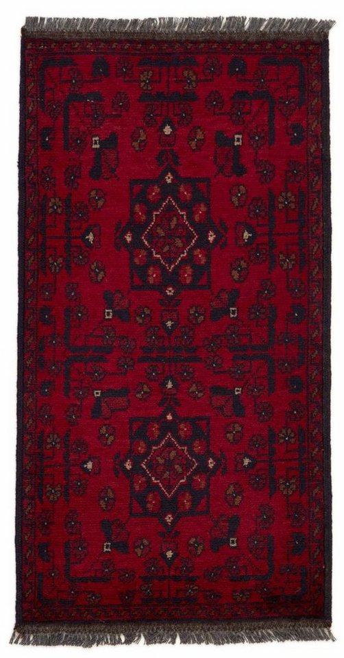 Orientteppich Afghan Mauri 50x96 Handgeknüpfter Orientteppich Läufer, Nain Trading, rechteckig, Höhe: 6 mm von Nain Trading
