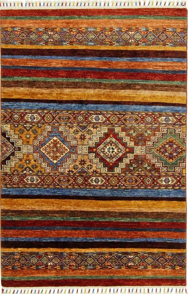 Orientteppich Arijana Shaal 99x152 Handgeknüpfter Orientteppich, Nain Trading, rechteckig, Höhe: 5 mm von Nain Trading