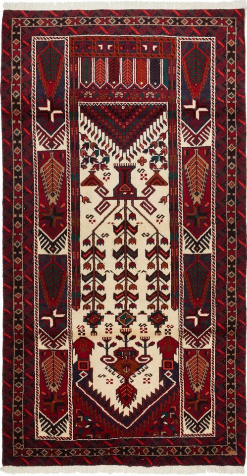 Nain Trading Orientteppich Belutsch 102x190 Handgeknüpfter Orientteppich / Perserteppich Läufer, rechteckig, Höhe: 6 mm Nain Trading Orientteppich Belutsch 102x190 Handgeknüpfter Orientteppich / Perserteppich Läufer, rechteckig, Höhe: 6 mm von Nain Trading