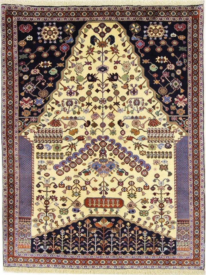 Orientteppich Ghashghai Sherkat 139x182 Handgeknüpfter Orientteppich, Nain Trading, rechteckig, Höhe: 12 mm von Nain Trading